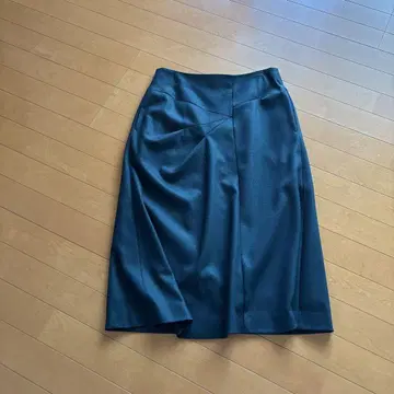 08sircus 08 서커스 사다리꼴 스커트 모스그린 울 스커트