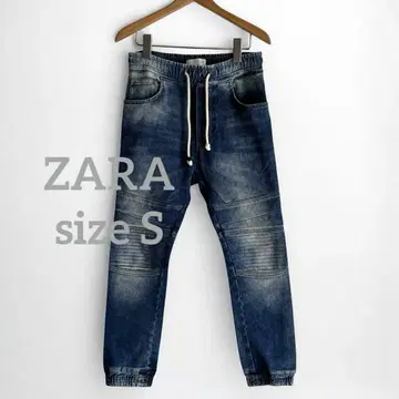 1462 자라 ZARA 데님 바이커 조거 팬츠 S