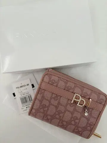 PINNAR&DANIEL 핑크 접이식 지갑 핑키앤다이안