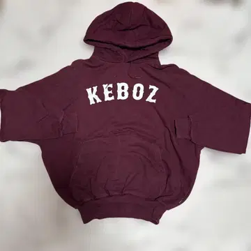 Keboz 버건디 후드 부착 후드티