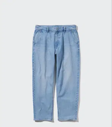 UNIQLO 릴랙스 앵클 청바지/와이드 핏 남녀 공용 XL
