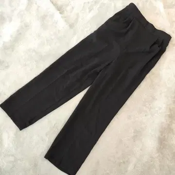 Samansa Mos2 blue 테이퍼드 팬츠 S 블랙 허리밴딩