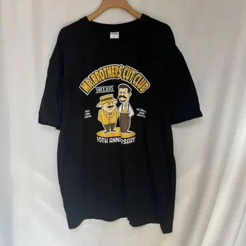 MR.BROTHERS CUT CLUB 10주년 기념 T셔츠 블랙 XL