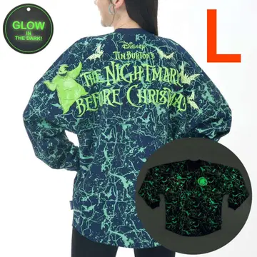 디즈니 Spirit Jersey 우기 부기 긴팔 T셔츠 축광 L