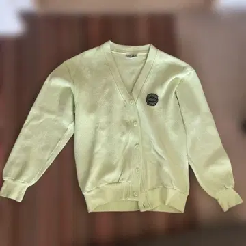 LACOSTE 라임 그린 가디건