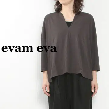 [ 24ss ] evam eva 에붐에바 티셔츠 풀오버 스미 블랙