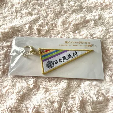 아라시 와쿠와쿠 학교 페넌트 키링