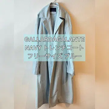 GALLARDAGALANTE NAVY 트렌치코트 블루 봄 가을