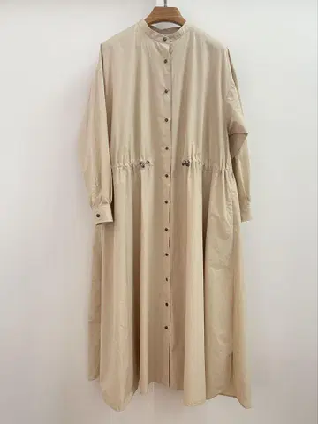 [ 새상품급 ] 비어즐리 롱 셔츠 원피스 개더 원피스