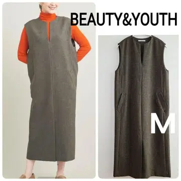 BEAUTY&YOUTH 키넥 프론트 슬릿 오버롤 스커트 M