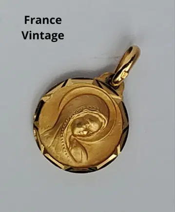 France Vintage 빈티지 메달 성모 마리아 탑