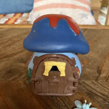 스머프 버섯집과 피규어 3개 세트 빈티지 귀성을 위해 10월 말까지 세일