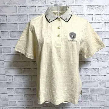 [ Munsingwear ] 먼싱웨어 올 로고 여성용 피케 셔츠 L