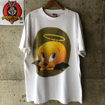 XZ628 90s 티셔츠 트위티 엔젤 천사 Tweety