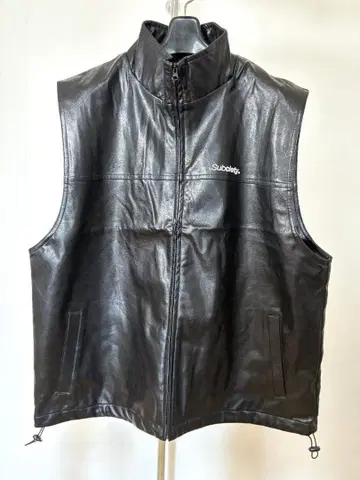 새상품 Subciety PU 가죽 베스트 M 정가 9900엔
