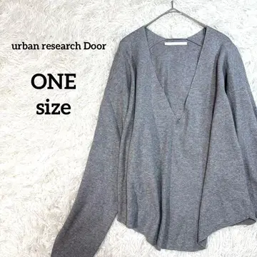 URBAN RESEARCH DOORS 스웨터 M 와이드 V넥 레이온