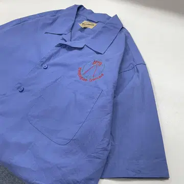 Wear GUARD 00s 워크 셔츠 반팔 블루 남성용 L