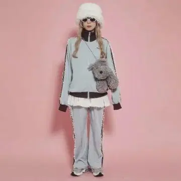 WEGO WC 프릴 레이스 라인 저리 레이스 라인 트랙 팬츠