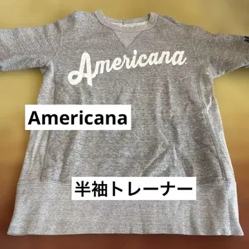 Americana 그레이 반팔 맨투맨
