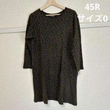45R 사이즈 0 울 튜닉 원피스 도트
