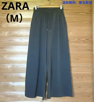 (새상품급) ZARA 맨투맨 팬츠 와이드 레그 자라 다크 그레이 롱 레그