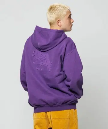 Xlarge 퍼플 풀 집업 후드티 LA 로고