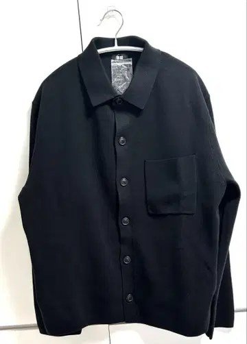 UNIQLO 유니클로 밀라노 리브 셔츠 가디건 블랙 L 사이즈