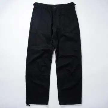Sequen 카고 팬츠 블랙 면 100% 와이드 스트레이트 일본제