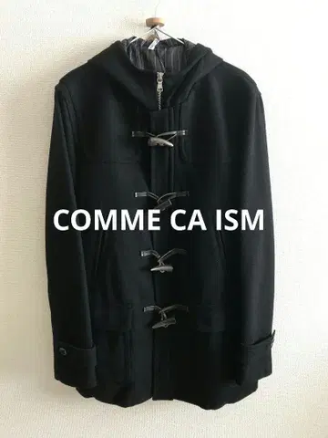 새상품급 컴시즘 남성용 더플 코트 블랙 L