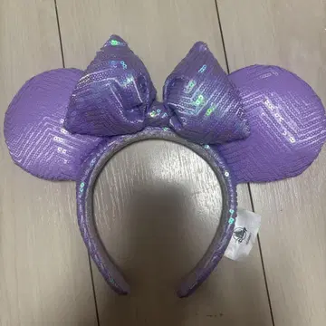 Disney 보라색 스팽글 머리띠 캘리포니아 해외