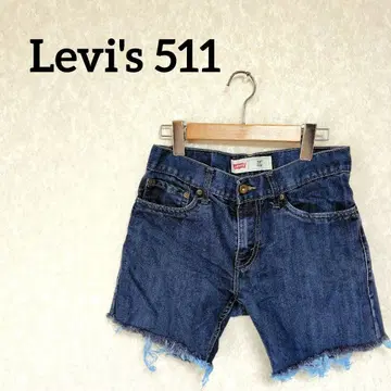 하나뿐인 Levi's 511 [ W28 L8 ] 슬림 데님 숏팬츠
