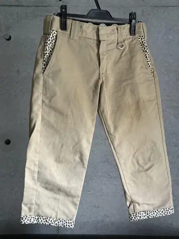 Dickies x loveless/레오파드 크롭 팬츠
