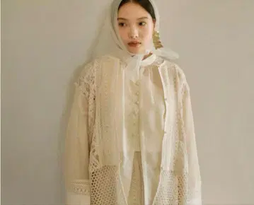 eaphi cotton lace patchwork blouse