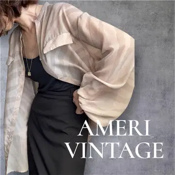 AMERI VINTAGE 제브라 시어 셔츠