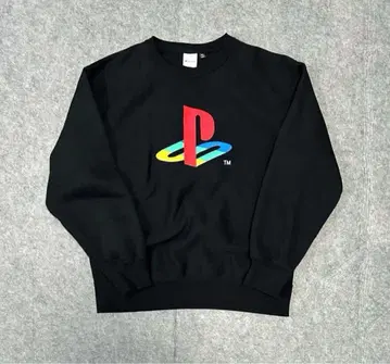 GU PlayStation 콜라보 맨투맨 블랙 L