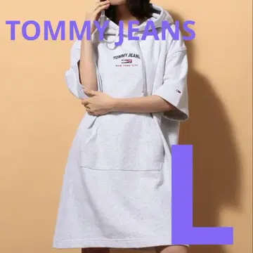 TOMMY JEANS 반팔 후드티 L