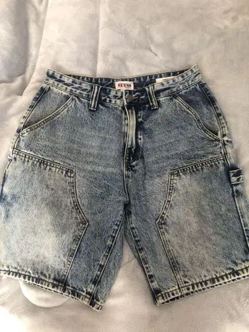 Guess Men's Blue Denim Shorts