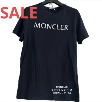 선착순 MONCLER 블랙 여성용 반팔 T셔츠 34