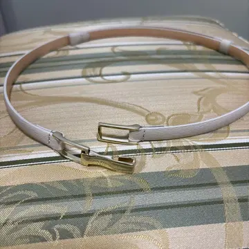 MACKINTOSH 화이트 가죽 벨트