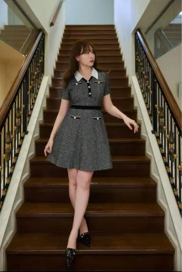 herlipto San Rocco Tweed Knit Dress