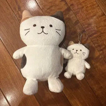 고양이 봉제 인형 대소 2체 세트
