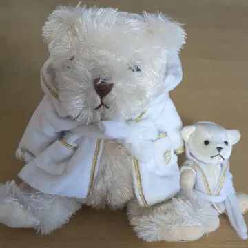 목욕 가운 곰 봉제 인형 세트
