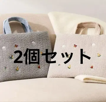 비오는날 페이 콜라보 누비백 토트백 마마백