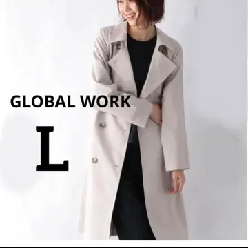 GLOBAL WORK 에어칼 발수 트렌치코트 베이지