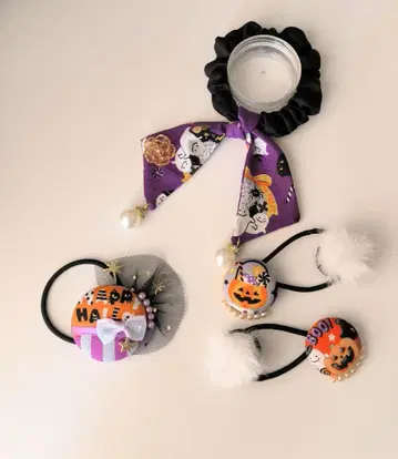 [ HALLOWEEN 기간 한정 ] 머리끈 set
