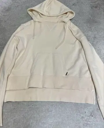 Schott x RUMBLE RED 전V 후드티 크림색 프리