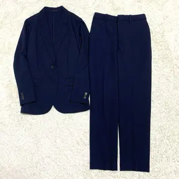 미사용 UNIQLO 감동 시리즈 셋업 팬츠 수트 S 네이비