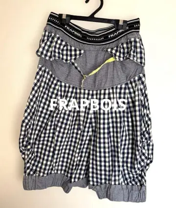 FRAPBOIS 깅엄 체크 플라보아 사루엘 팬츠