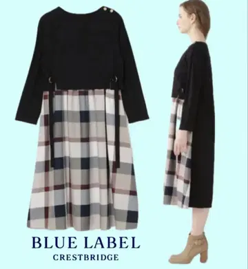 BLUE LABEL CRESTBRIDGE 분또 체크 원피스 새상품급