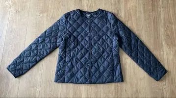 유니클로 WARM PADDED 퀼팅 이너 다운 블랙
